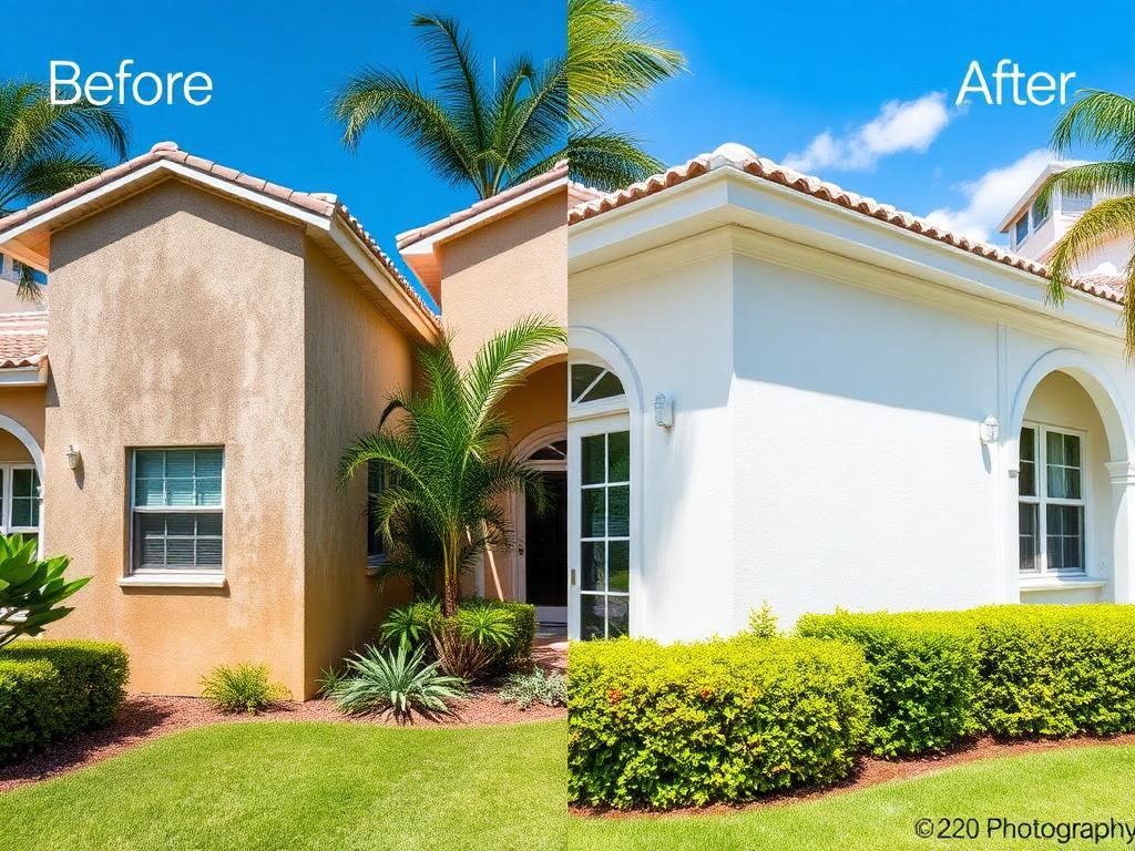 Stunning before and after of a freshly cleaned home